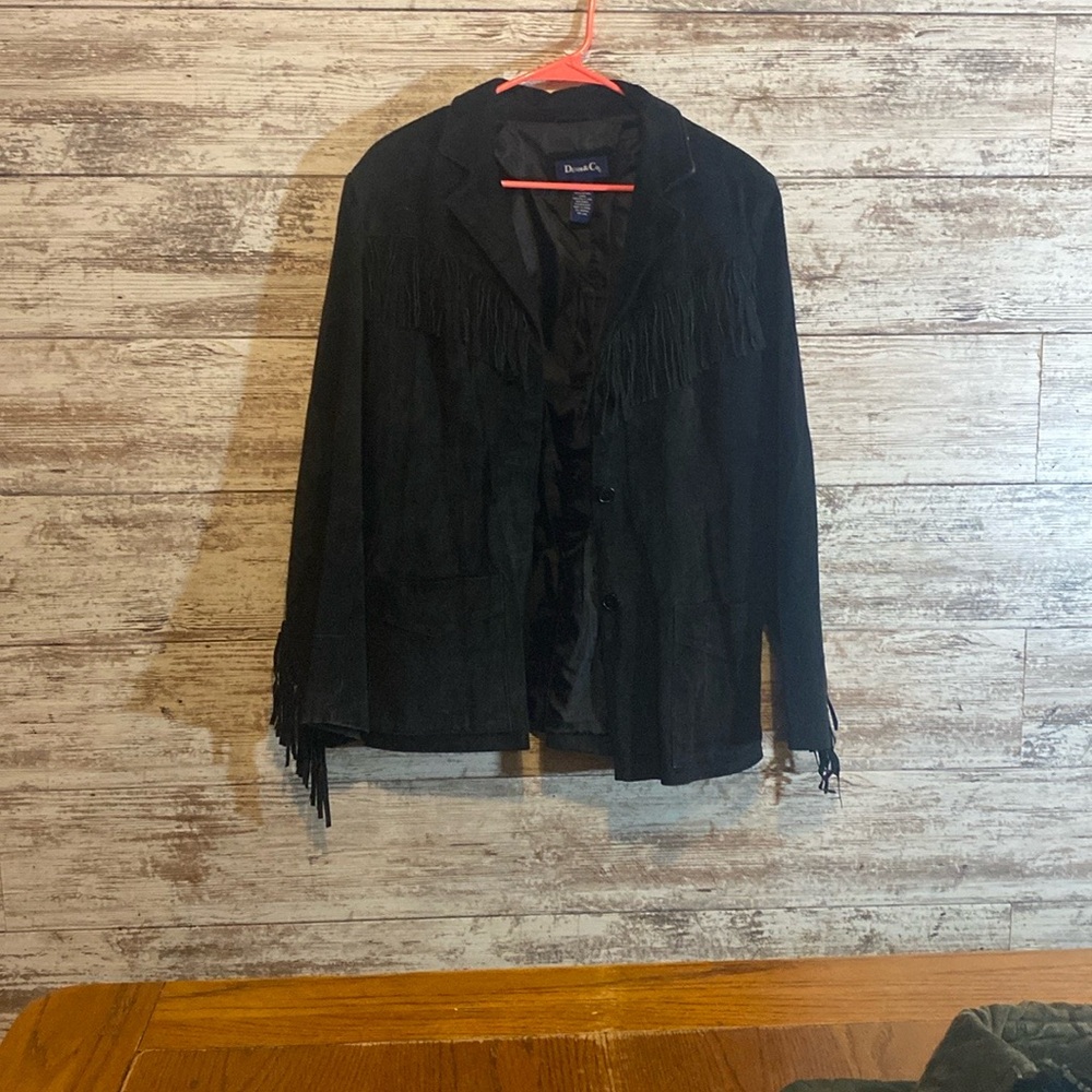 Black Fringed Women's Jacket